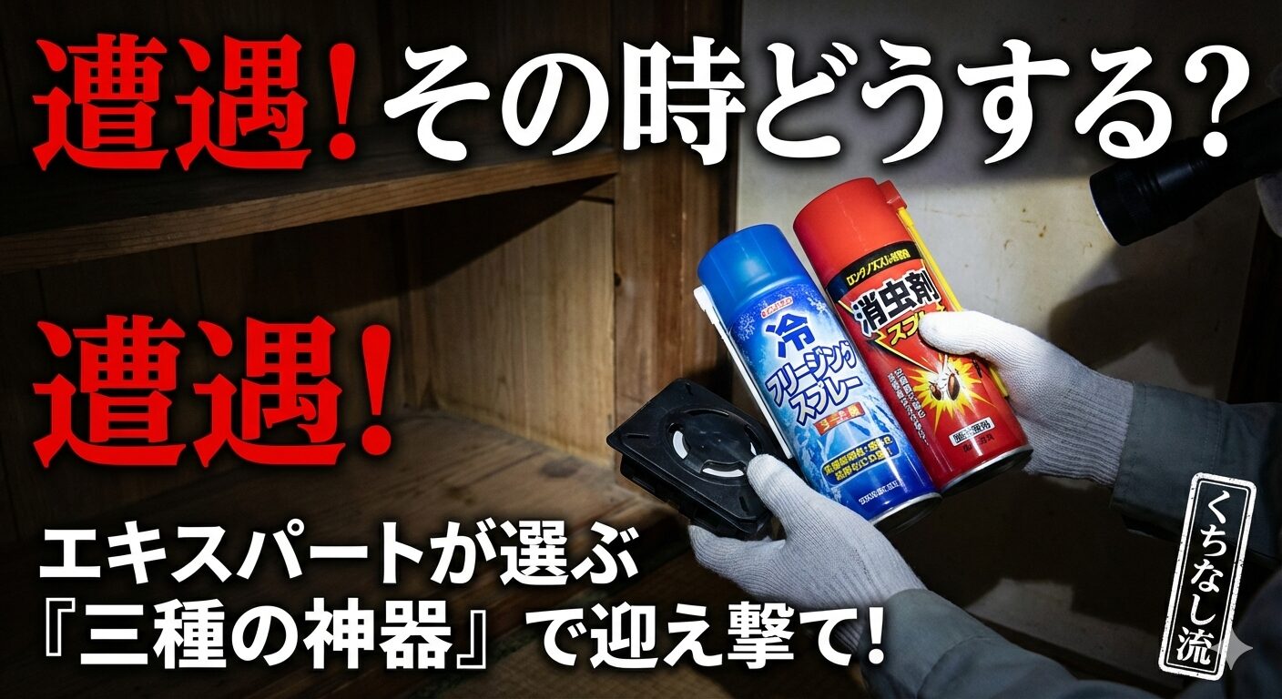 ゴキブリ対策　エキスパートが選ぶ三種の神器