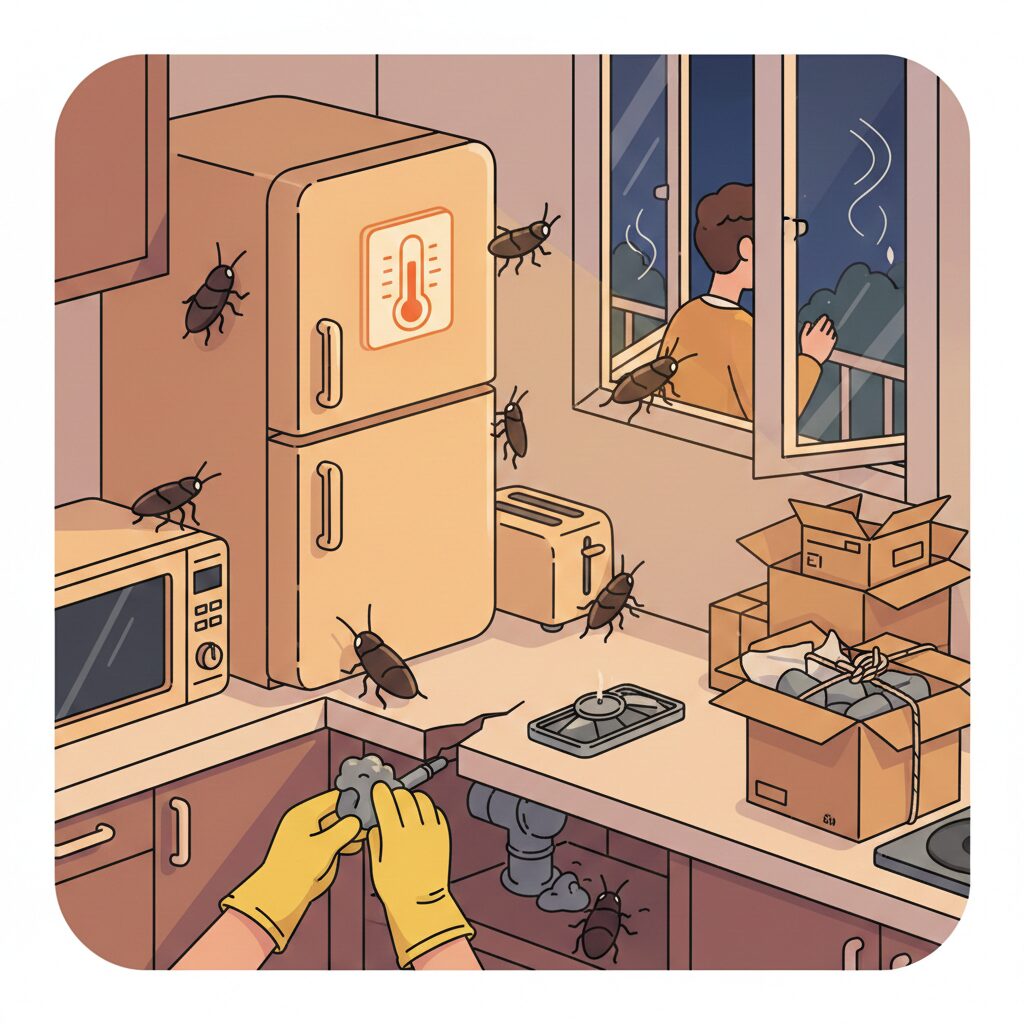 2月のゴキブリ対策｜冬の家電掃除と隙間ガードで春の繁殖を防ぐ秘訣